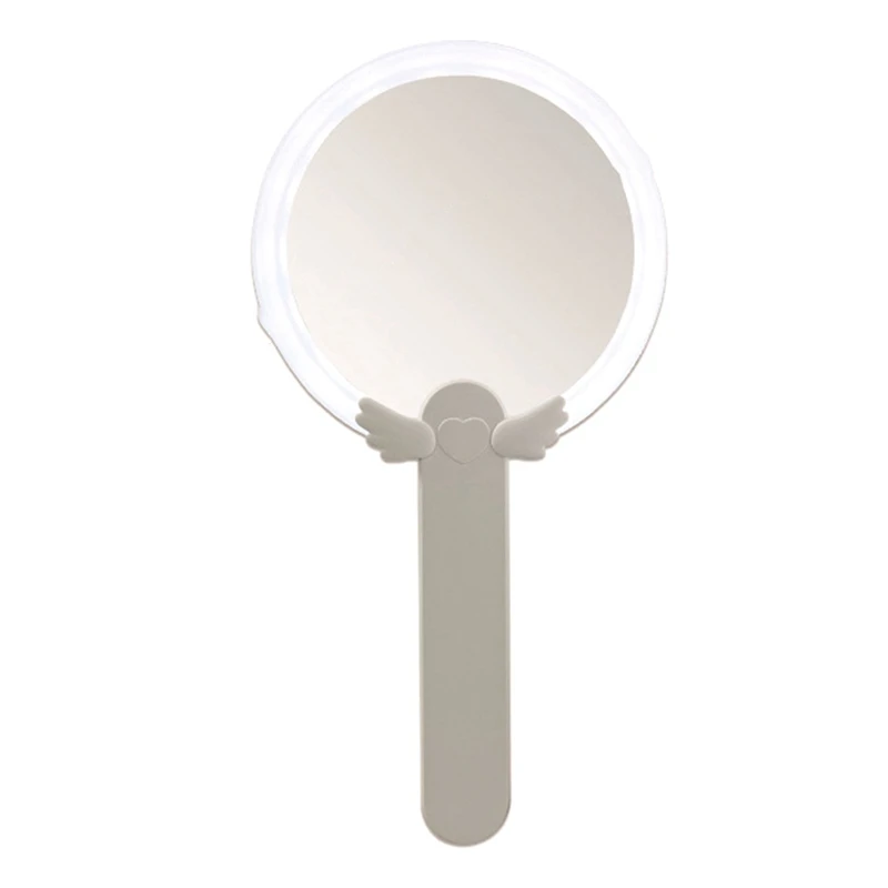 

Handheld Mirror With Light Rechargeable 1X 10X Double Sided Portable Makeup Mirror Travel Makeup Light Mirror