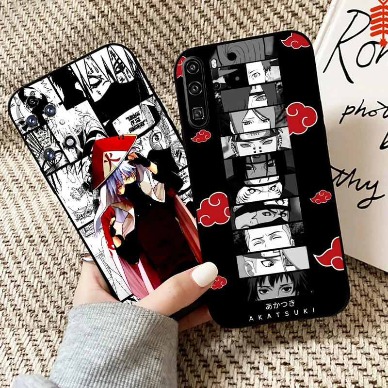 

Anime Naruto Akatsuki Comics For Huawei P50 P40 P30 P20 Pro Lite 5G For Huawei P Smart Z 2021 Phone Case Soft Coque Carcasa