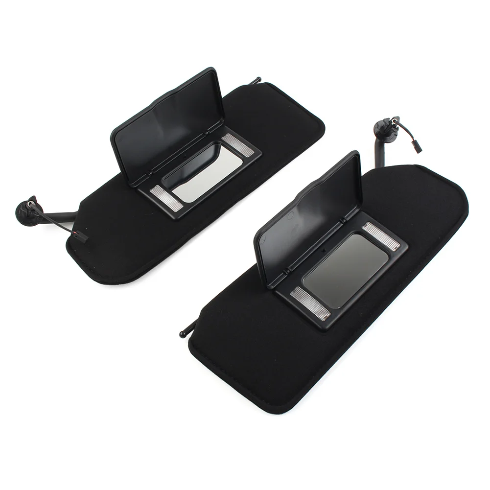 1 пара солнцезащитных козырьков с обновленной яркой светодиодной подсветкой и