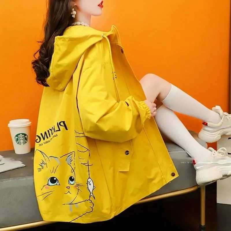 Женская плюшевая куртка с капюшоном повседневная Молодежная Свободная