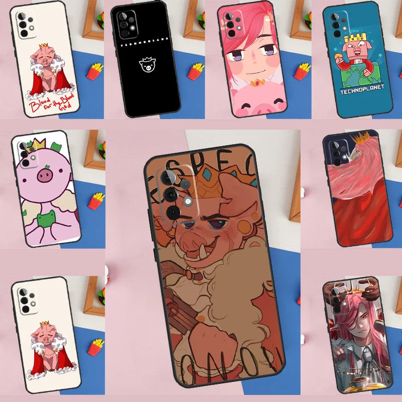 Чехол Technoblade с изображением бога крови для Samsung Galaxy A54 A34 A14 A32 A22 A12 A13 A23 A33 A53 A73 A51 A71 A52