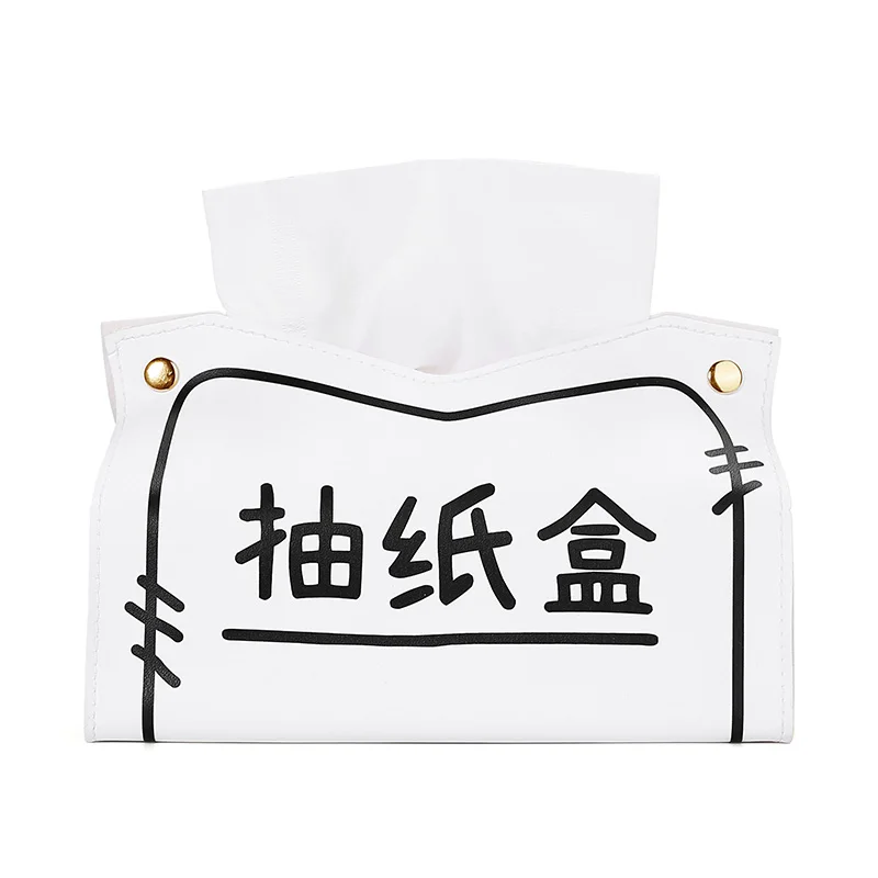 

Desktop Home Decoraction Luxury No Punching Organizer Boxes Household For Napkins Kitchen Bathroom Organizer Storage Box Tissue