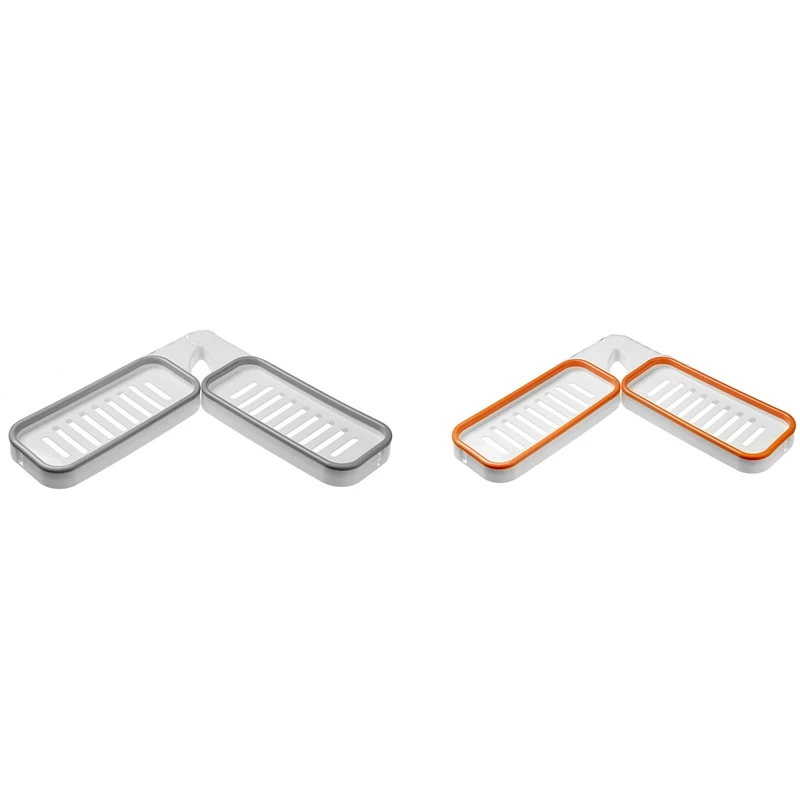 

Bathroom Corner Punch-Free Rack, 180 Degree Rotating Corner Shelf Shower Storage Wall Holder with Suction Cup