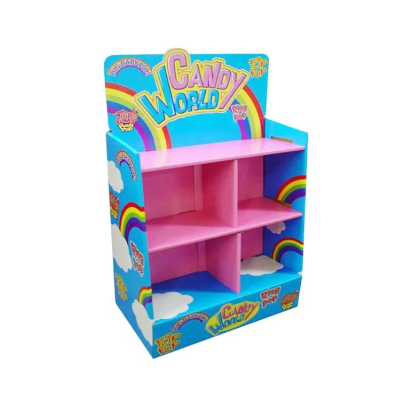 

Оптовая продажа на заказ полка из гофрированного картона Полная полка из бумаги полка PDQ лотки полка для игрушек домашних животных