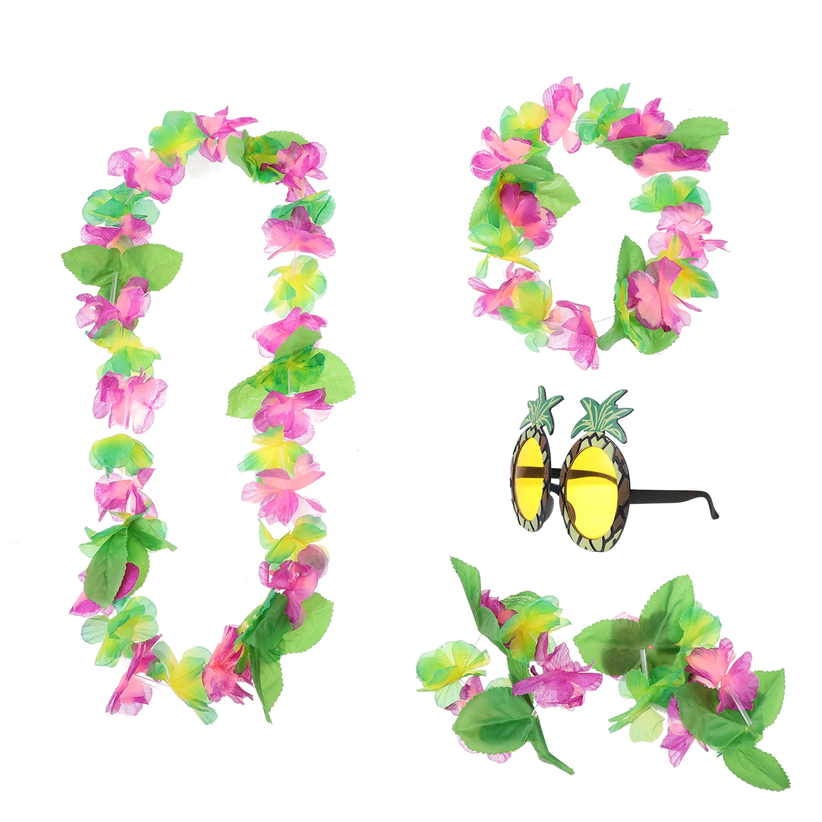

1 Set Summer Pool Party Supplies Simulation Garland Hawaii Sunglasses Cosplay Props