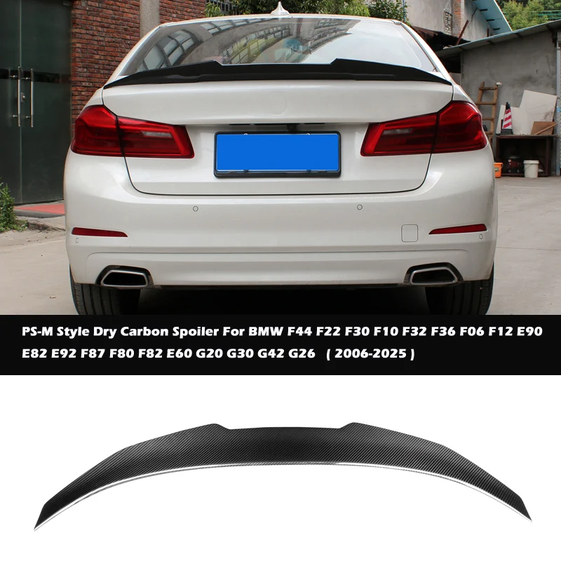 

PSM Style Car Dry Carbon fiber Spoiler For BMW F44 F22 F30 F10 F32 F36 F06 F12 E90 E82 E92 F87 F80 F82 E60 G20 G30 G42 G26