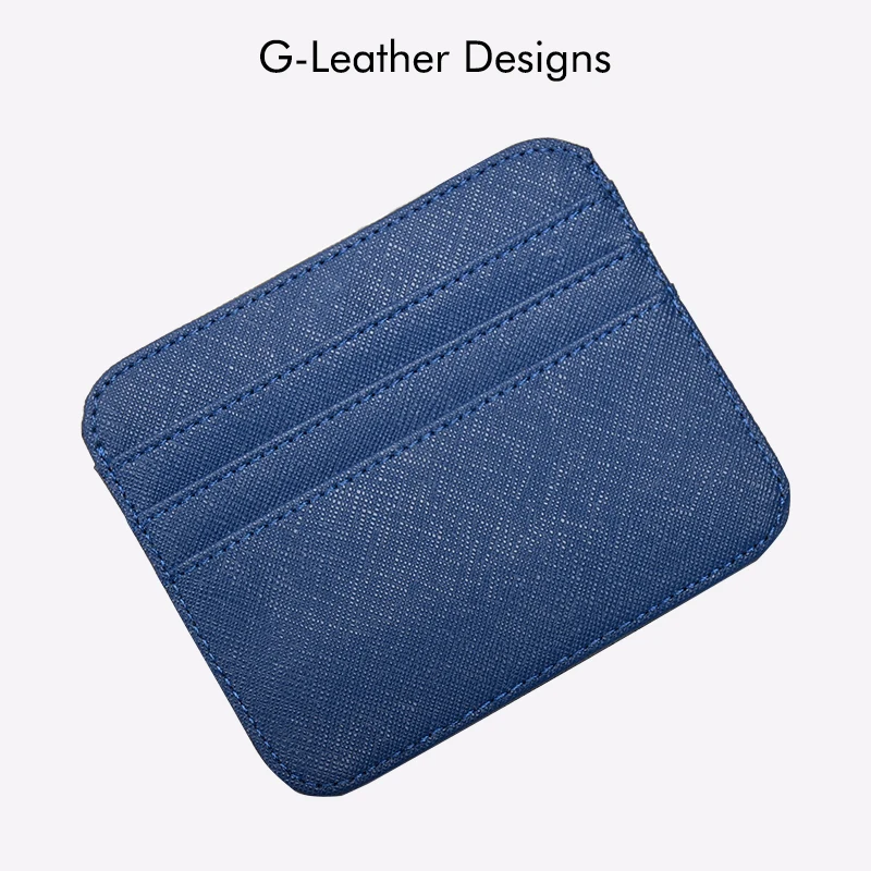 Fashion Cow Spilt Leather Card Holder Saffiano Leather Credit Card Cases RFID Blocking With 7 Card Slots Custom Initials Name