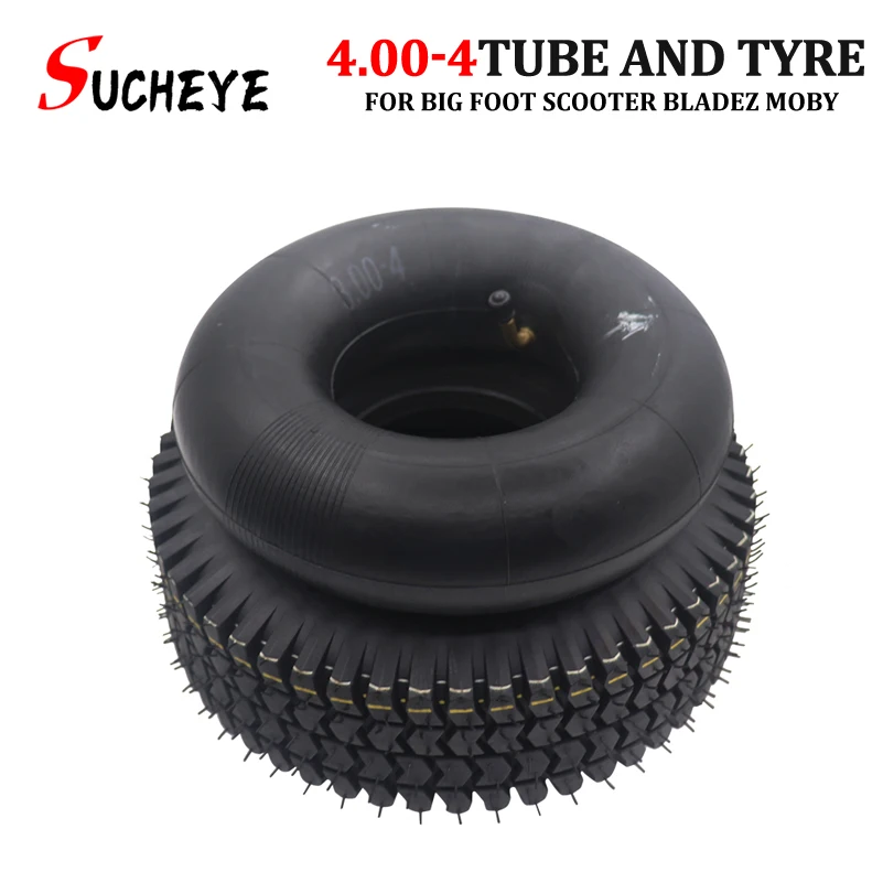 

Трехколесная шина для скутера 11 дюймов 4,00-4, сверхпрочная внутренняя трубка, внешняя шина подходит для Bladez Moby 3,00-4, внутренняя трубка