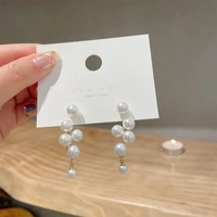 2022 south korea fashionable new set auger ms pearl earrings personality contracted temperament elegant luxury jewelry party