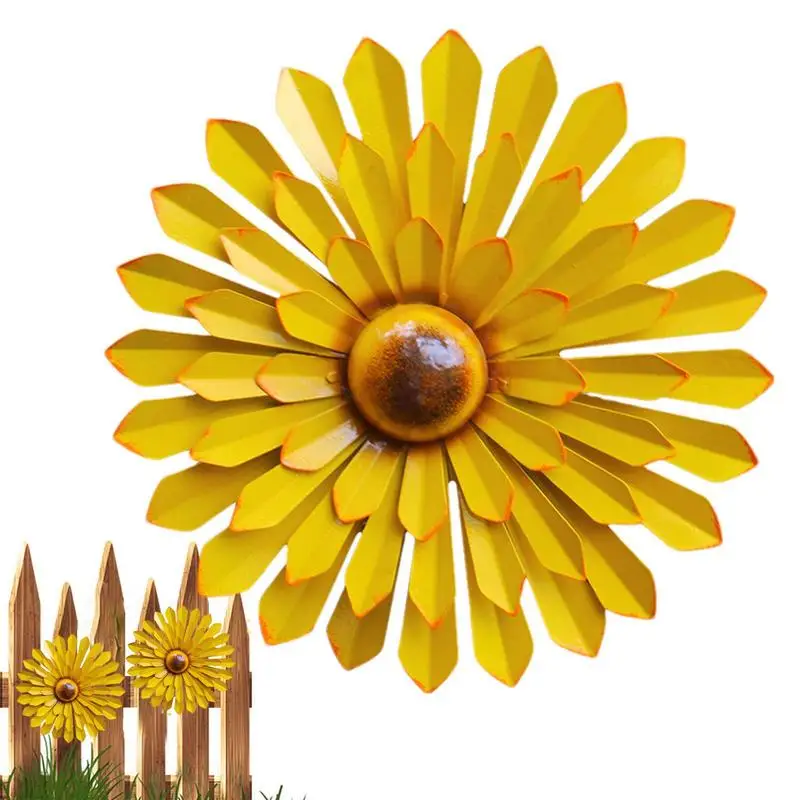 

Sunflower Metal Flowers Wall Decor Sunflower Metal Flowers Wall Decor Outdoor Metal Flower Wall Art Garden Decor For Living Room