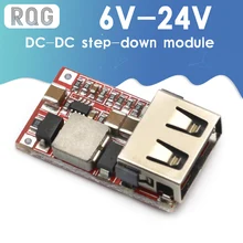 Fine 6-24V 12V/24V to 5V 3A CAR USB Charger Module DC Buck step down Converter 12v 5v power supply module good