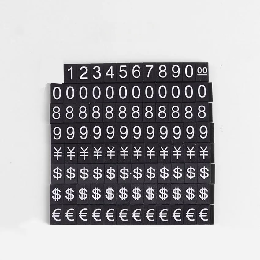 Отображение цены, пластиковые цифры меняются случайно специально, соответствуют металлической стойке 20 наборов