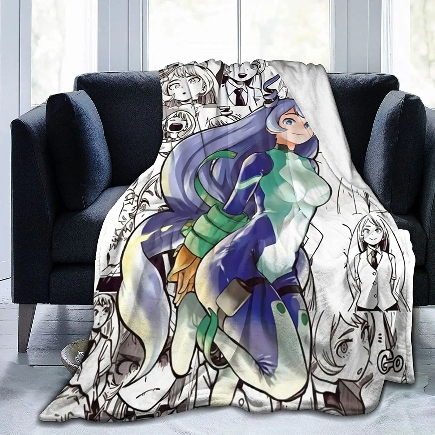 

Nejire Hado Fluffy Soft and Comfortable Blanket, Anime Warm Embrace of Sympathy