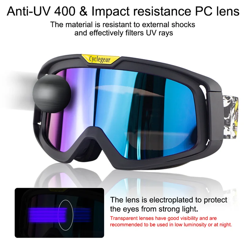 Винтажные мотоциклетные очки съемные для шлема крутой дизайн ретро-очки маска |