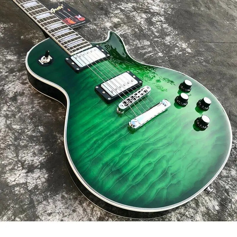 

Electric Guitar High-quality Tiger Skin Veneer Factory Customization