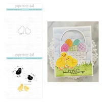 new feathered chick friends metal cutting dies stamps scrapbook diary decoration embossing template diy greeting card handmade