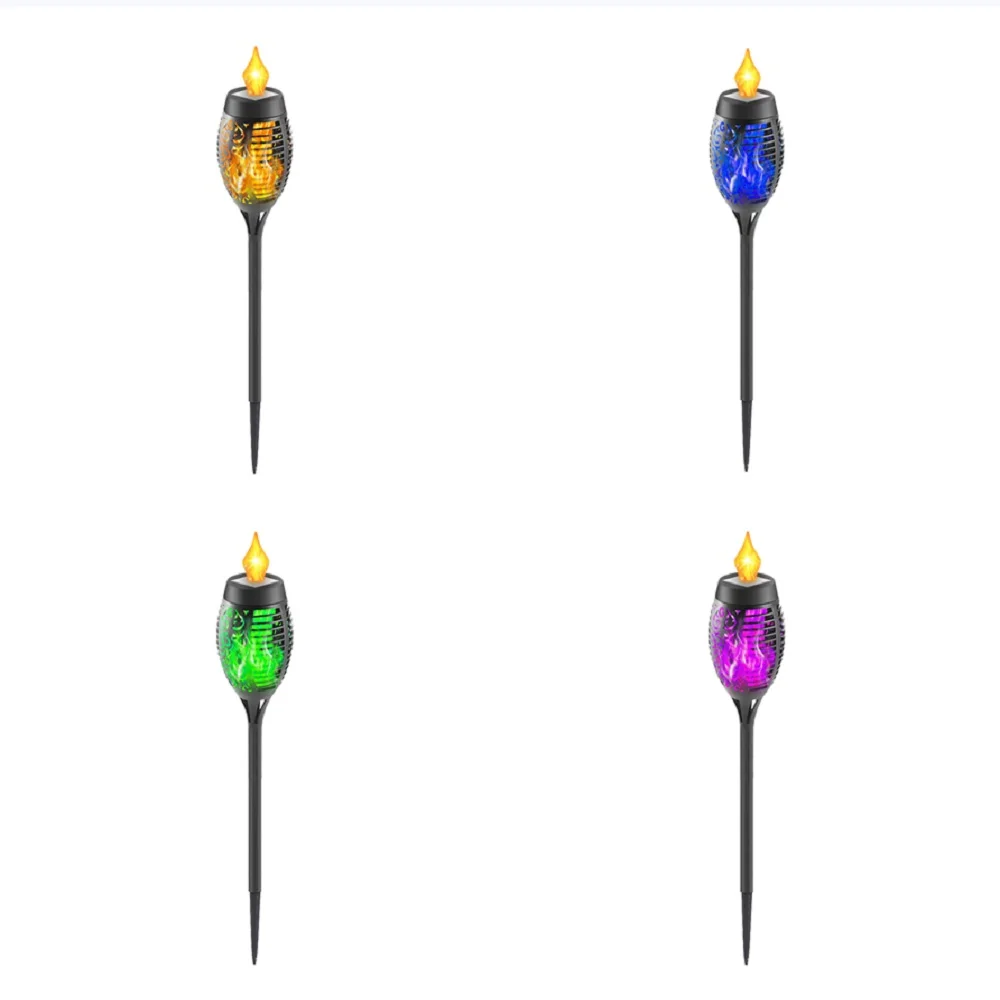 

Outdoor Solar Lights LED Flame Torch Light Waterproof Decor Lighting Auto Pathway Lights for Garden Landscape Lawn