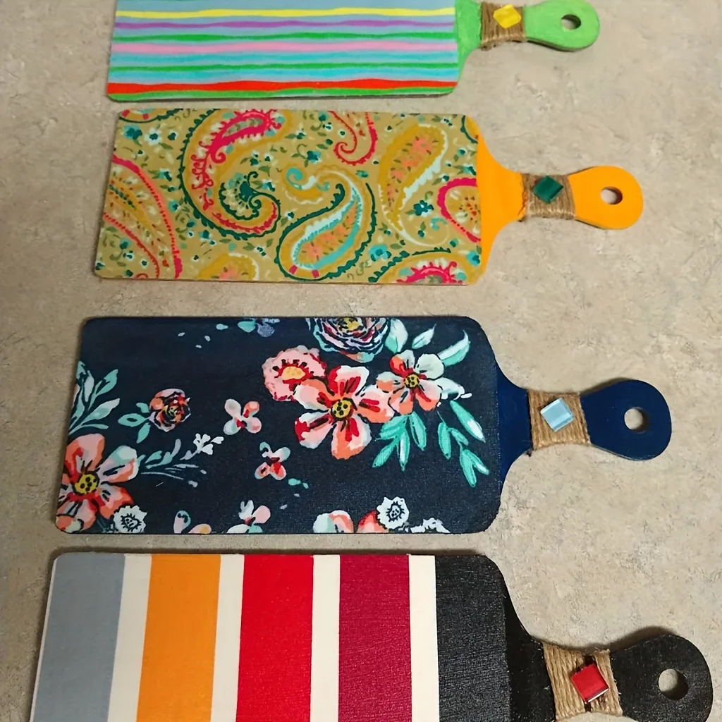 6 шт./12 шт./24 шт. (длинная ручка 9 4x3 5 дюйма) мини-разделочная доска из пеньковой