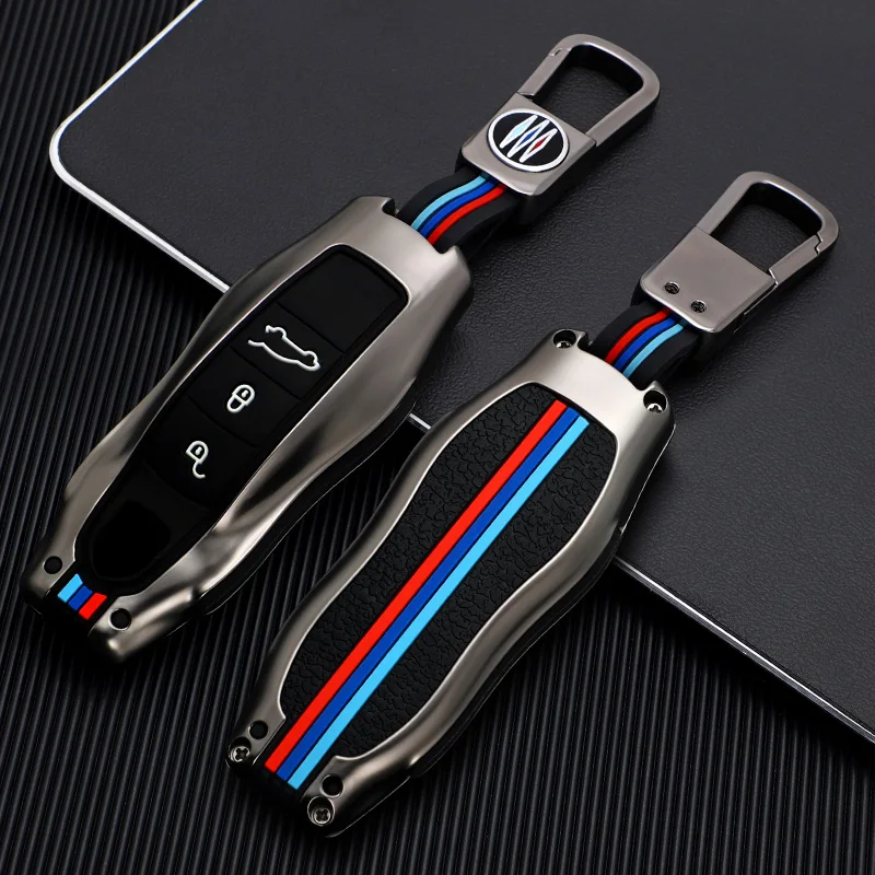 Car Key Case for Porsche Cayenne 958 911 Lepin 996 Macan Panamera 997 944 924 987 987 Gt3 Cayman 987 Auto Holder Shell Cover