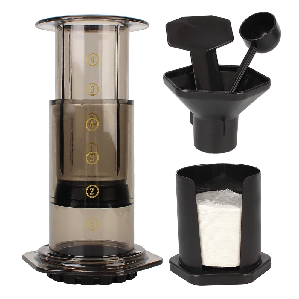 Cafe Coffee Pot Cafe Press Machine Portable New Filter Glass Espresso Coffee Maker Barista Tools