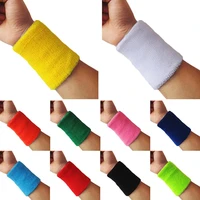 2022 new 1pcs wrist sweatband tennis sport wristband volleyball gym wrist brace support sweat band towel bracelet protector 10cm