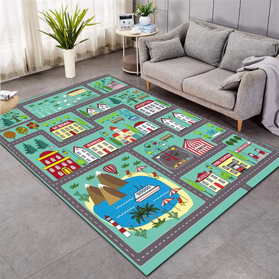 childrens educational carpet for living room children rug kids room decoration carpet home hallway floor bedroom bedside mat 05 free global shipping