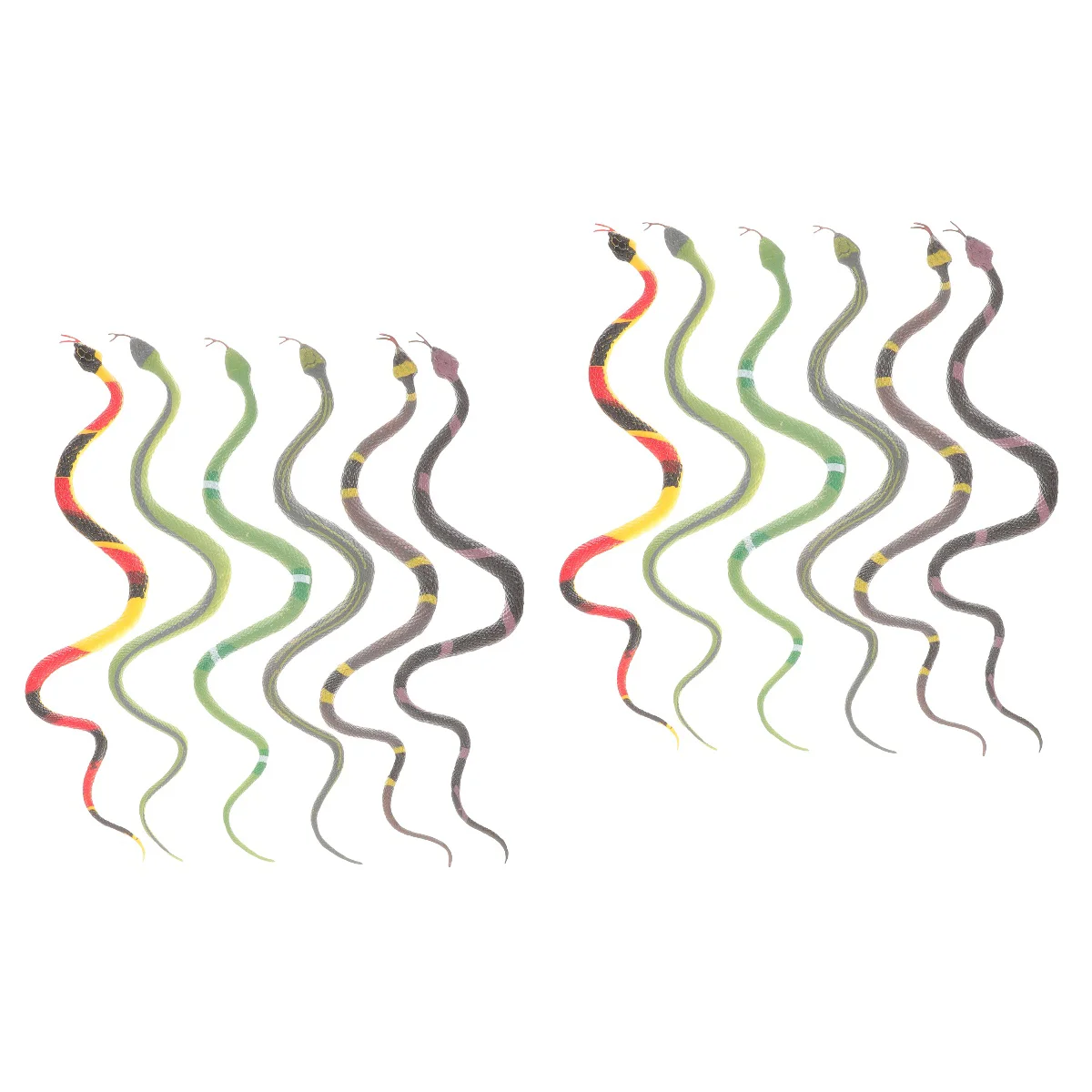 

12 Simulated Snake Models Garden Decorative Snake Models Snake Models