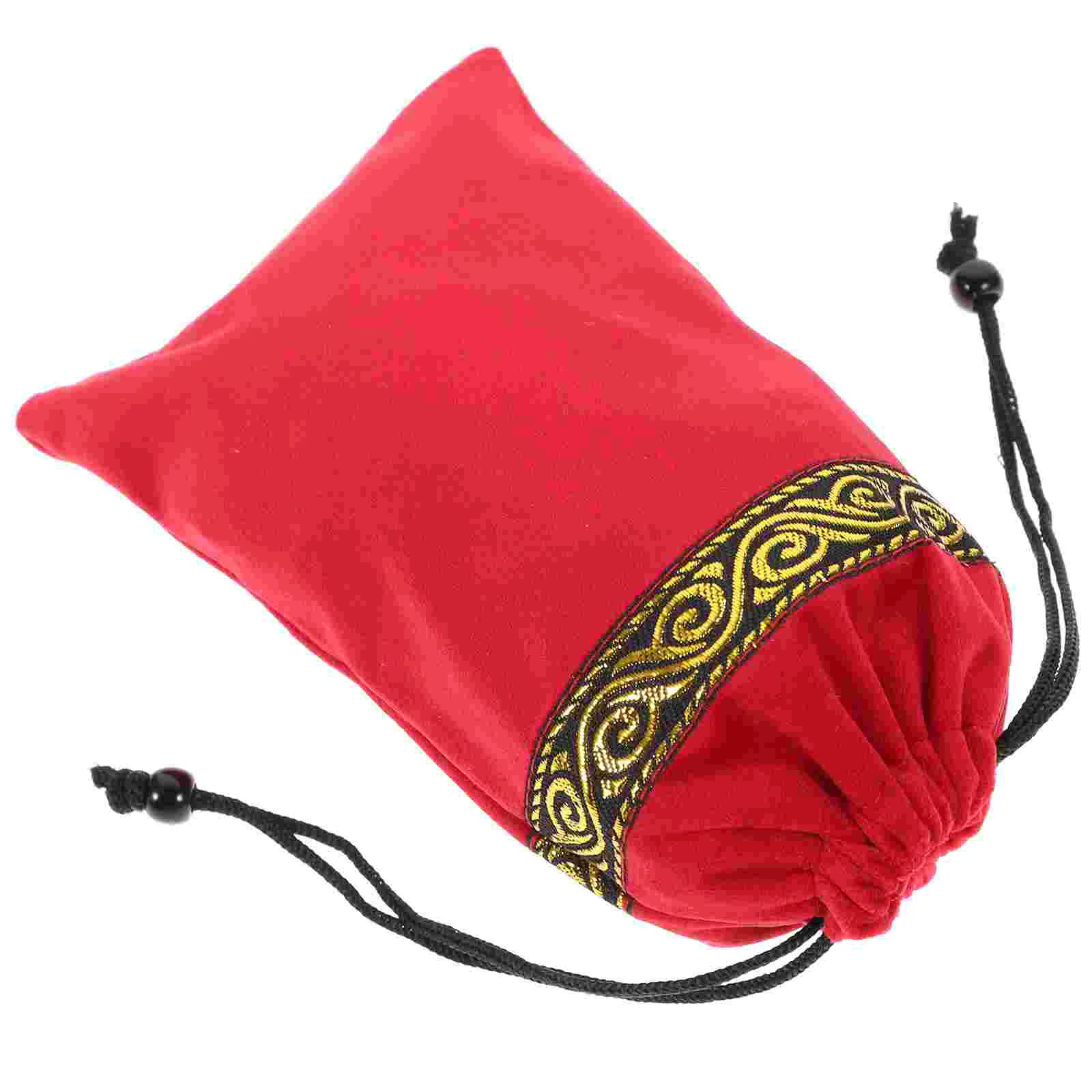 

Tarot Drawstring Jewelry Dice Storage Pouch Fabric Rune Holder Altar Supplies Tote Pentagram Cloth Goodie Favor Fortune Telling