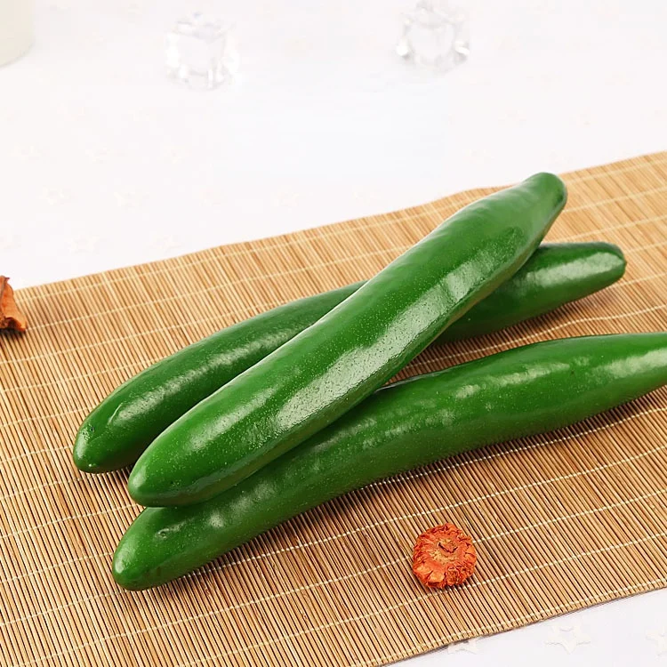 

4PCS Simulation Vegetable Foam Cucumber Model Hotel Hotel Restaurant Engineering Decoration Window Display Photography Props