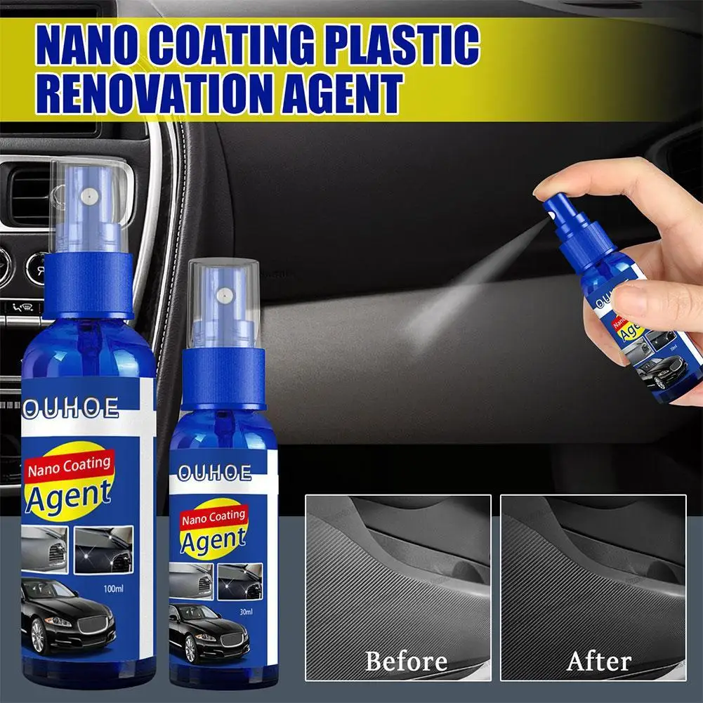 

Car Plastic Restore Coating Agent Auto Exterior Repair Clean Refresh Accessories Leather Care Car Polish Cleaning Tools