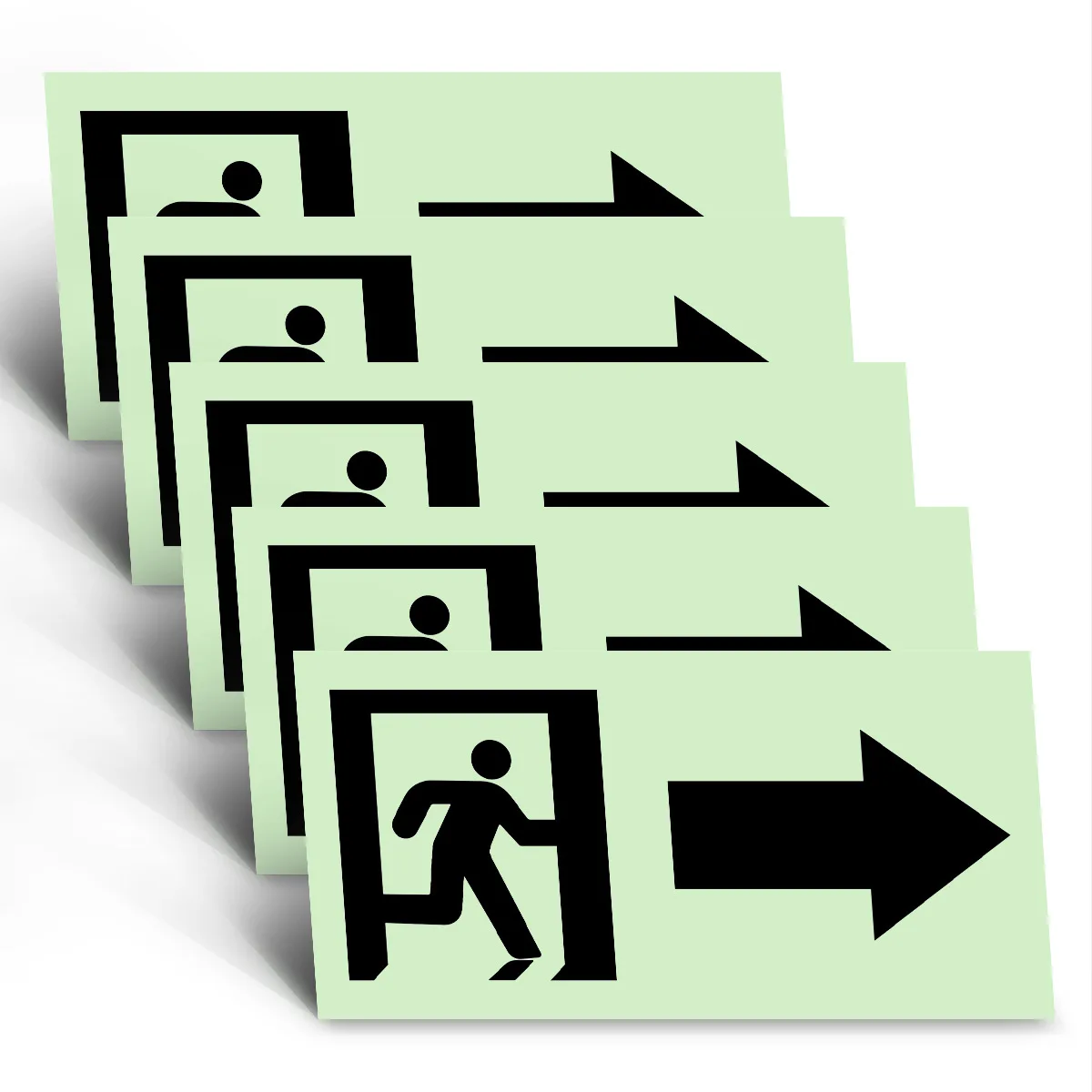 

New Creative Luminous Signs and Indications Stickers Simple and Creative Removable Wall Stickers in Shopping Mall Public Places