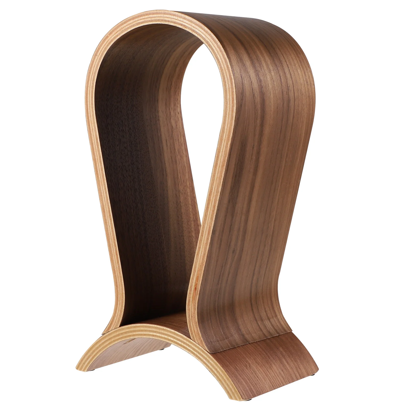 

U Type Headphone Display Stand Wooden Earphone Holder Sturdy Desk Headset Rack