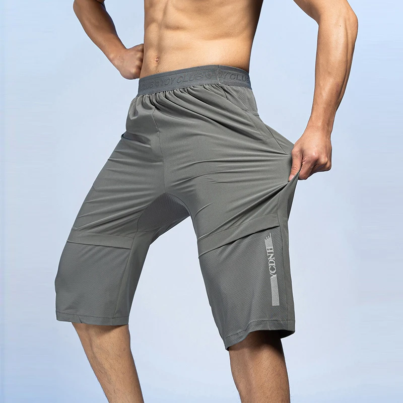 

Summer Calf-Length Pants Men Fashion Casual Cool Sweatpants Male Stretch Pants Solid Color Plus Size 6XL Running Short Pant Male