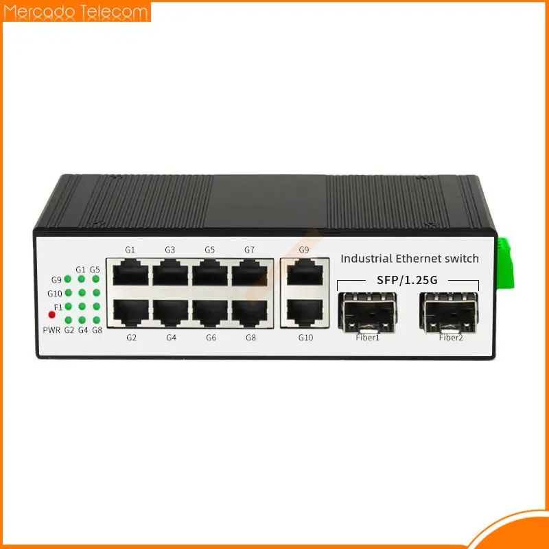 

Гигабитный 8-портовый промышленный PoE и 2-волоконный оптический SFP Din-рейка Ethernet Poe коммутатор