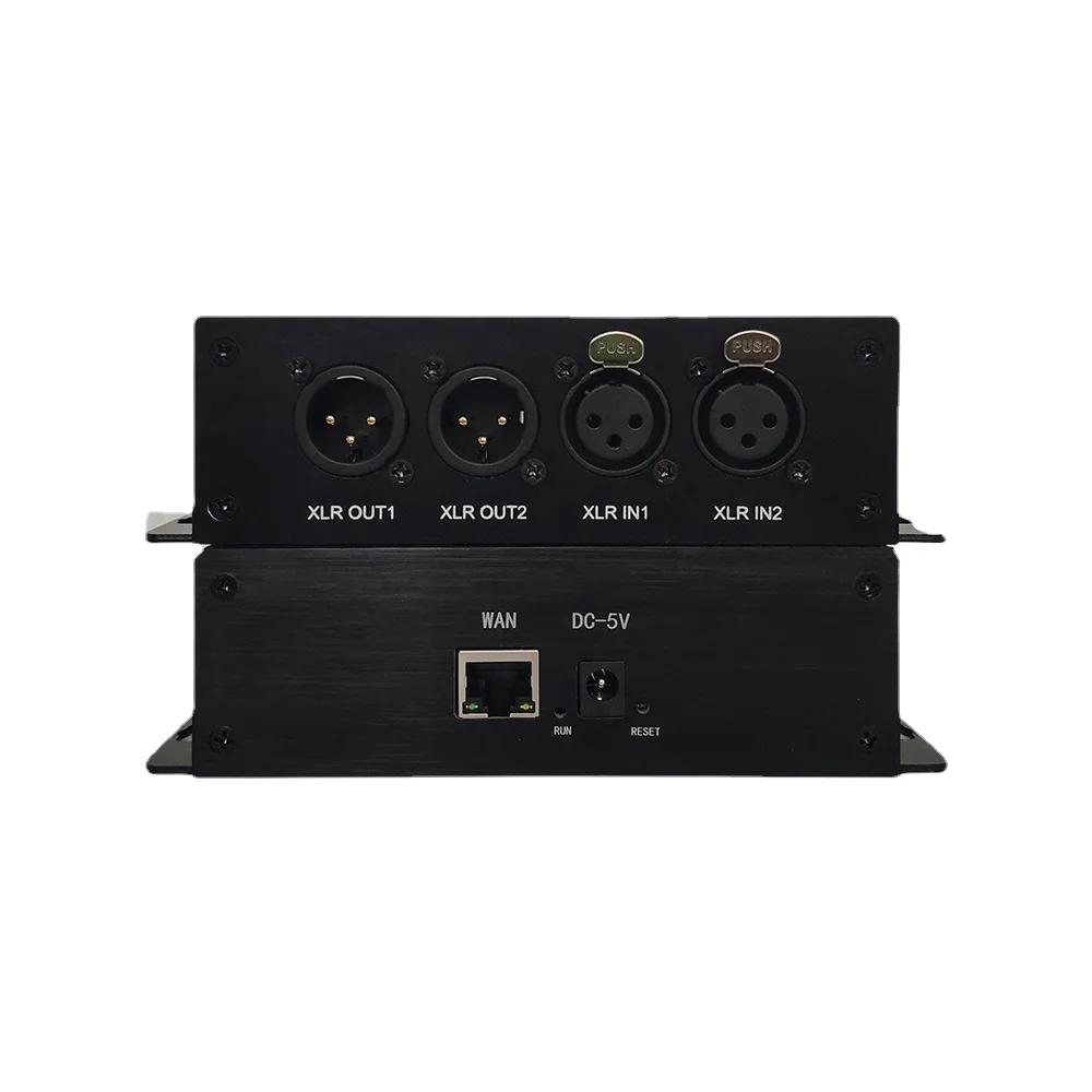 

2ch bidirectional Dante XLR audio ip encoder support one to Many