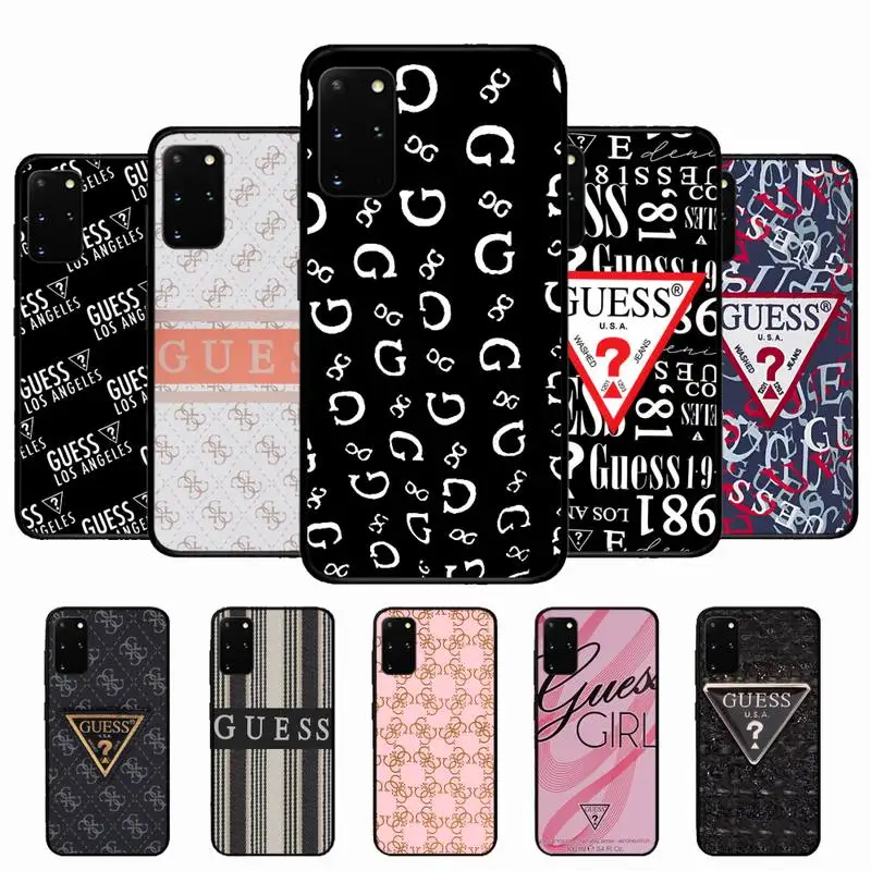 

American fashion luxury GUESS brand Phone Case For Samsung Galaxy S20lite S21 S21ULTRA s20 s20plus S21plus 20UlTRA