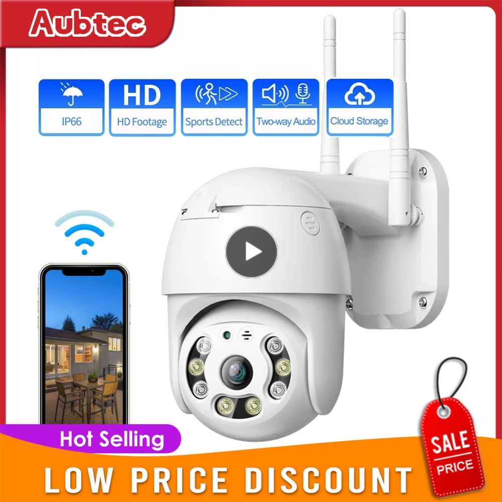 

Умная Wi-Fi PTZ IP-камера для домашней системы безопасности, монитор с автоматическим отслеживанием, двухсторонняя уличная камера видеонаблюдения A12 с защитой от ночного видения