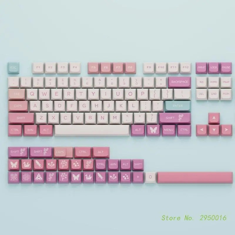 

134 PBT сублимационные колпачки для клавиш, игровая клавиатура с высокой твердостью, пользовательские колпачки для клавиш, термосублимационные колпачки для клавиш, сублимационная печать