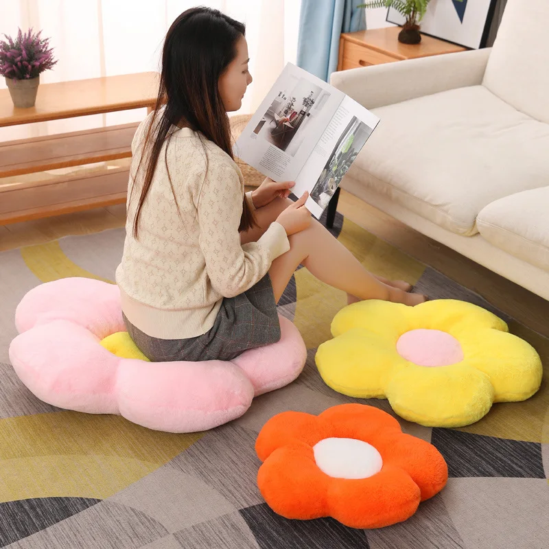 Подушка кукольная мягкая в виде подсолнуха 45-80 см 1 шт. |