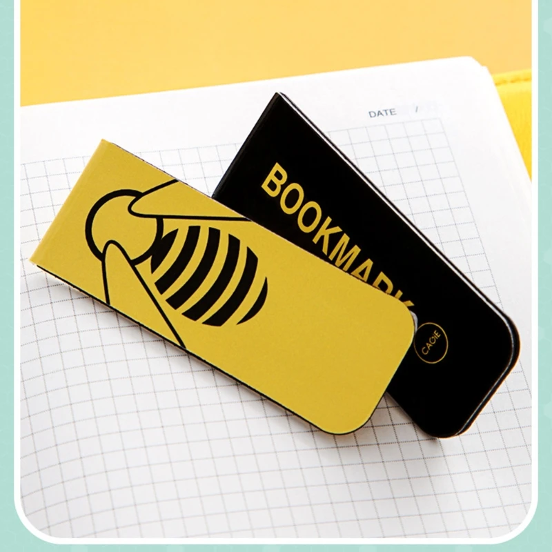 

4pcs Cute Bee Flower Magnetic Bookmarks Magnet Page Markers Page Clips for Student Reading Office Stationery Учебники
