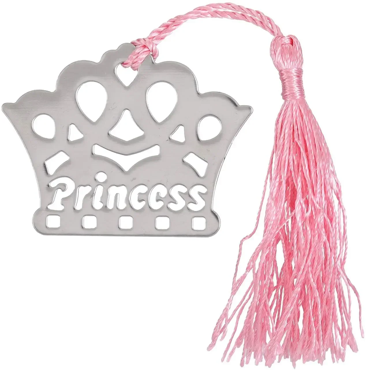 Металлические закладки &quotКороны принца&quot розовые