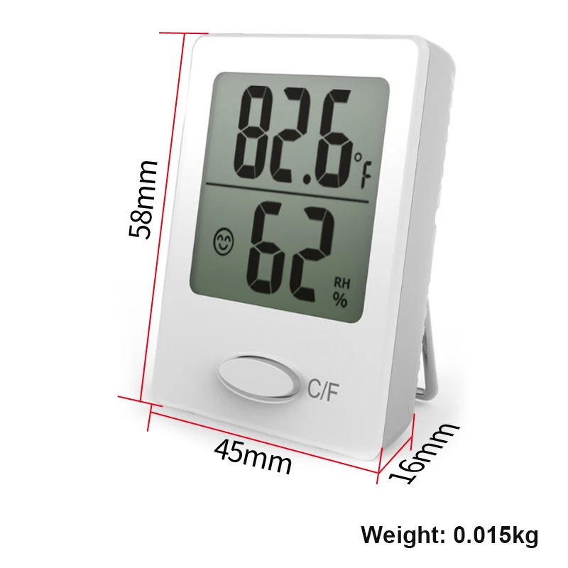 

Weather Station 1-pack Indoor Home Temperature Thermometers Sensor Gauge Outside Greenhouse Plant Thermometer Hygrometer Mini
