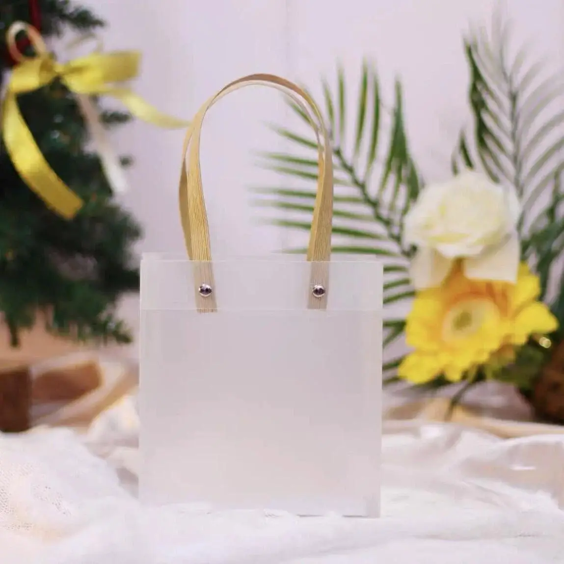 

Прозрачные акриловые подарочные пакеты 10 шт