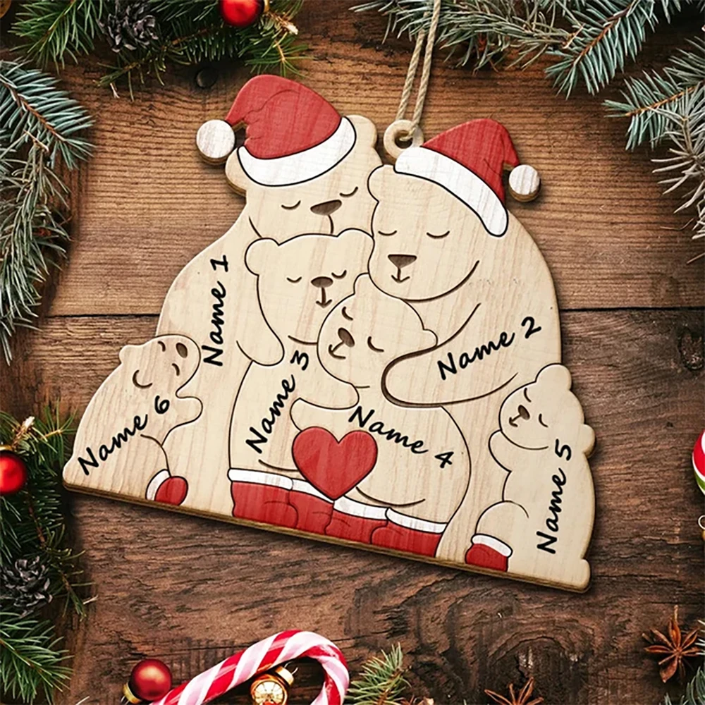 Персонализированные имена подвеска Wodden украшение для дома статуи подарок