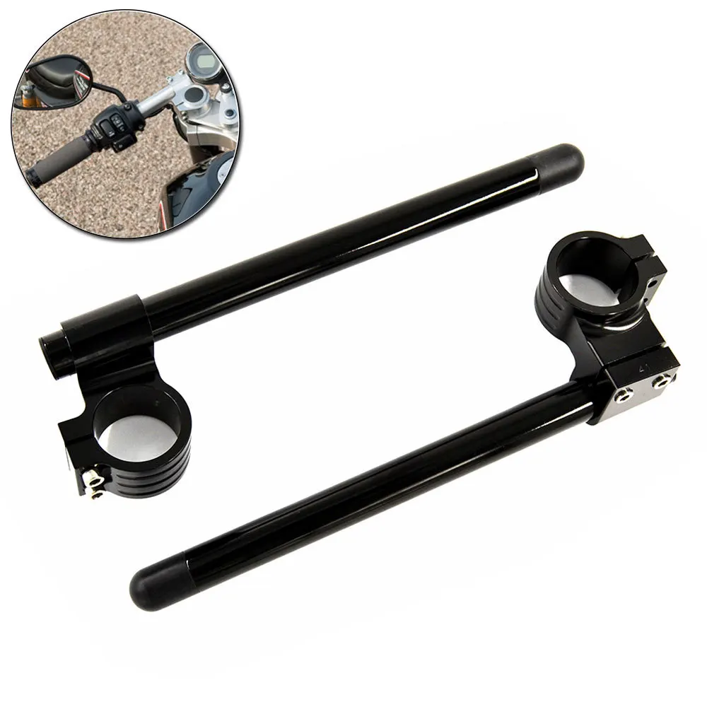 

BJMOTO Motorcycle 41MM CNC High Clip Ons On Handlebars Higher Raised Clip for Yamaha R3 R25 Kawasaki NINJA 650R Handlebar