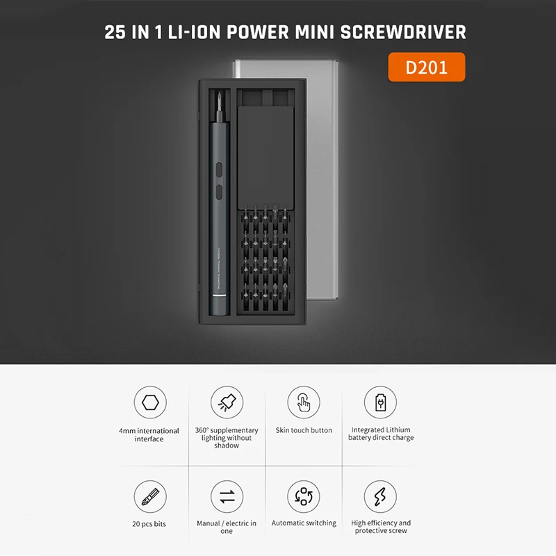 Электрическая Мини-отвертка Usb Прецизионный Литий-ионный Аккумулятор С