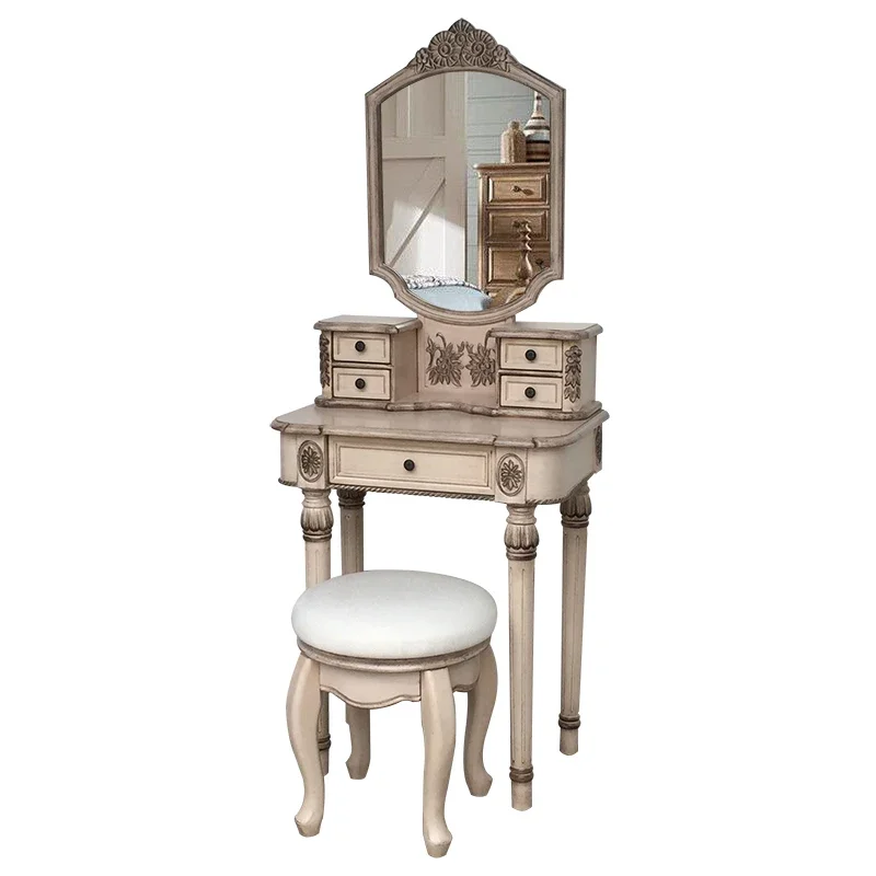 Туалетный столик в американском стиле для маленькой квартиры ретро 60 комодов