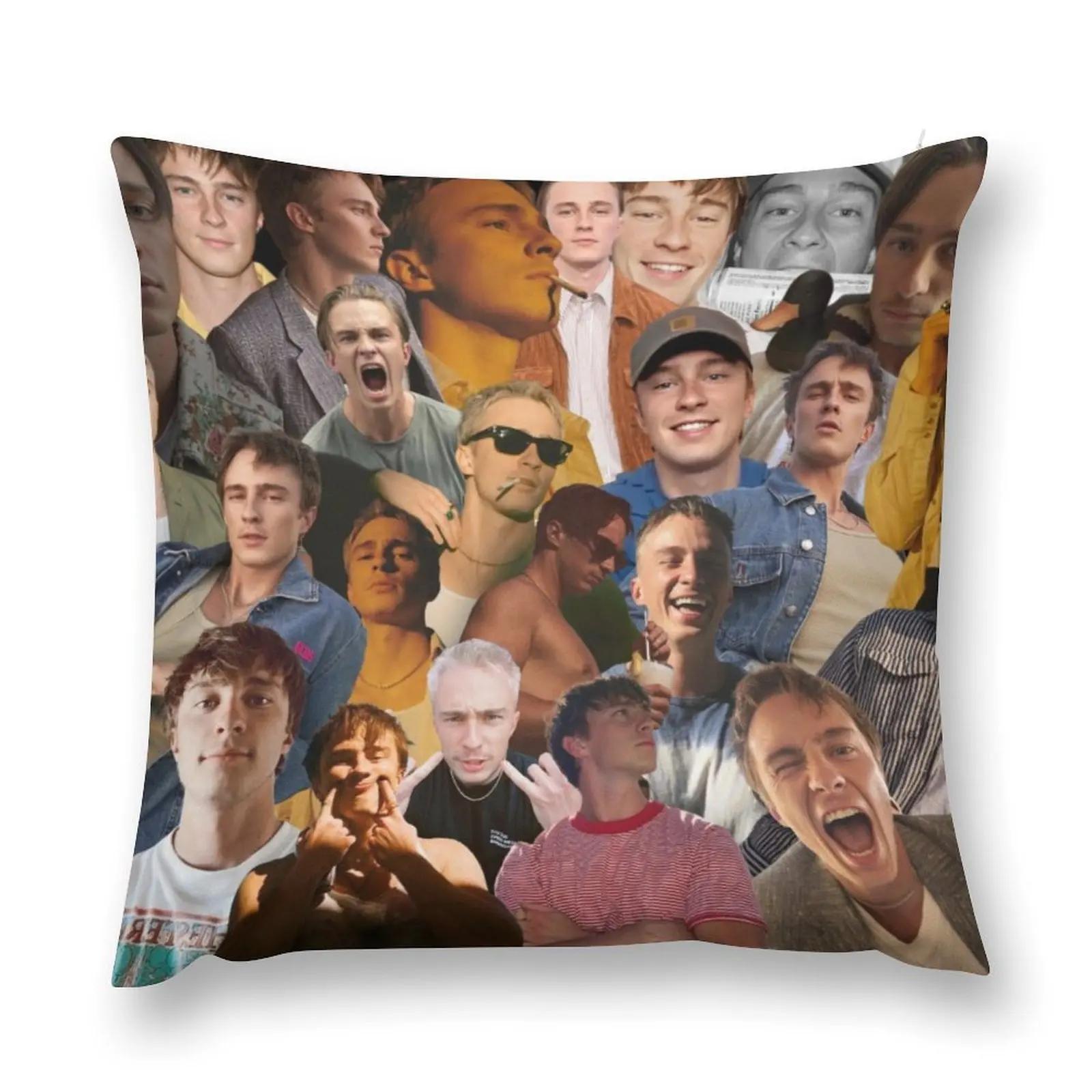 Декоративная подушка с коллажем для дивана