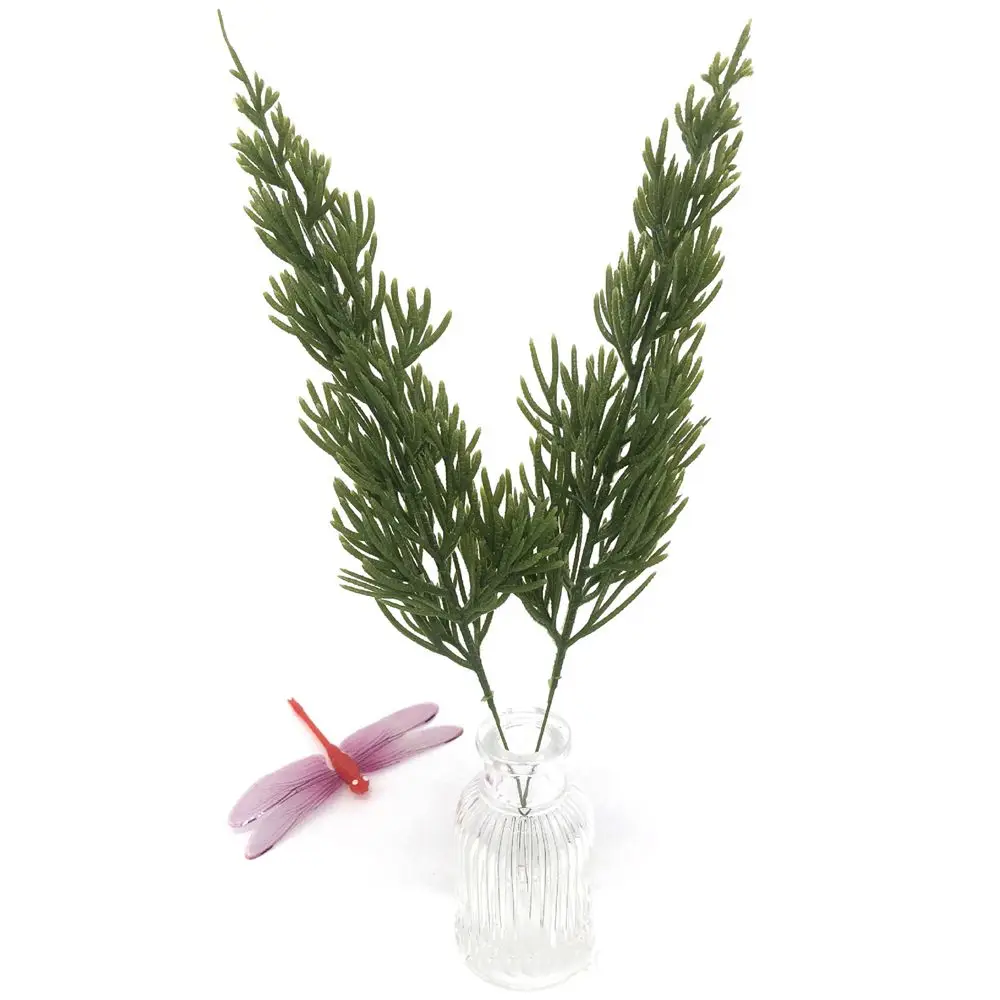 

DIY For Wedding Decorative New Year Ornament Pine Branches Christmas Tree Accessories Artificial Plants Green Leaf