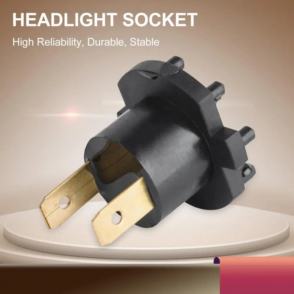 

2Pcs Unique Practical Car Headlight Bulb Socket B28V510A3 Easy to Install High Reliability Headlight Bulb Socket